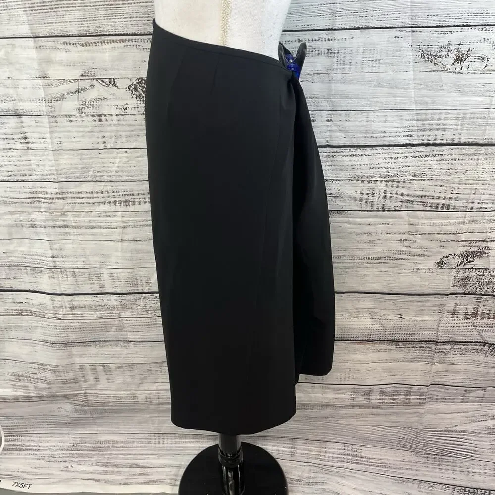 Suit Studio Skirt Plus sz 18 Classic Black Straight Knee Career Business Church